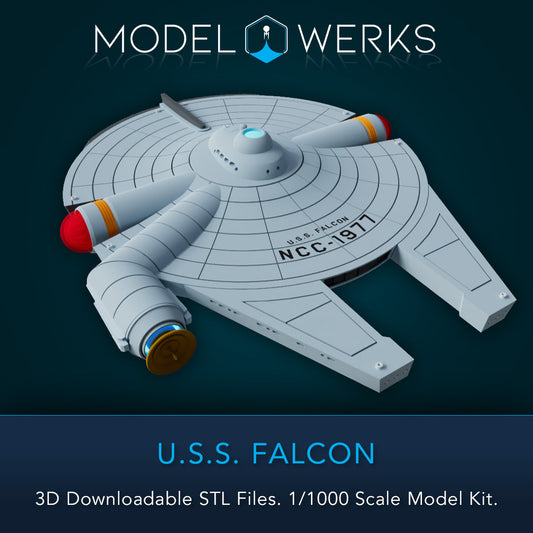 1/1000 USS Falcon STL [FREE DOWNLOAD]