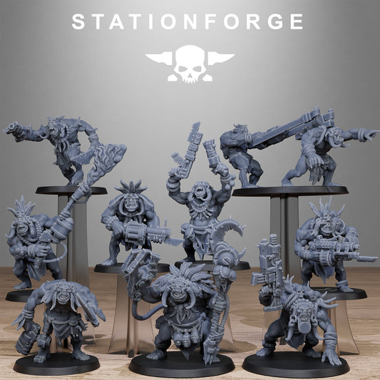 Orkaz Tribal Infantry Resin Miniature Figure product image