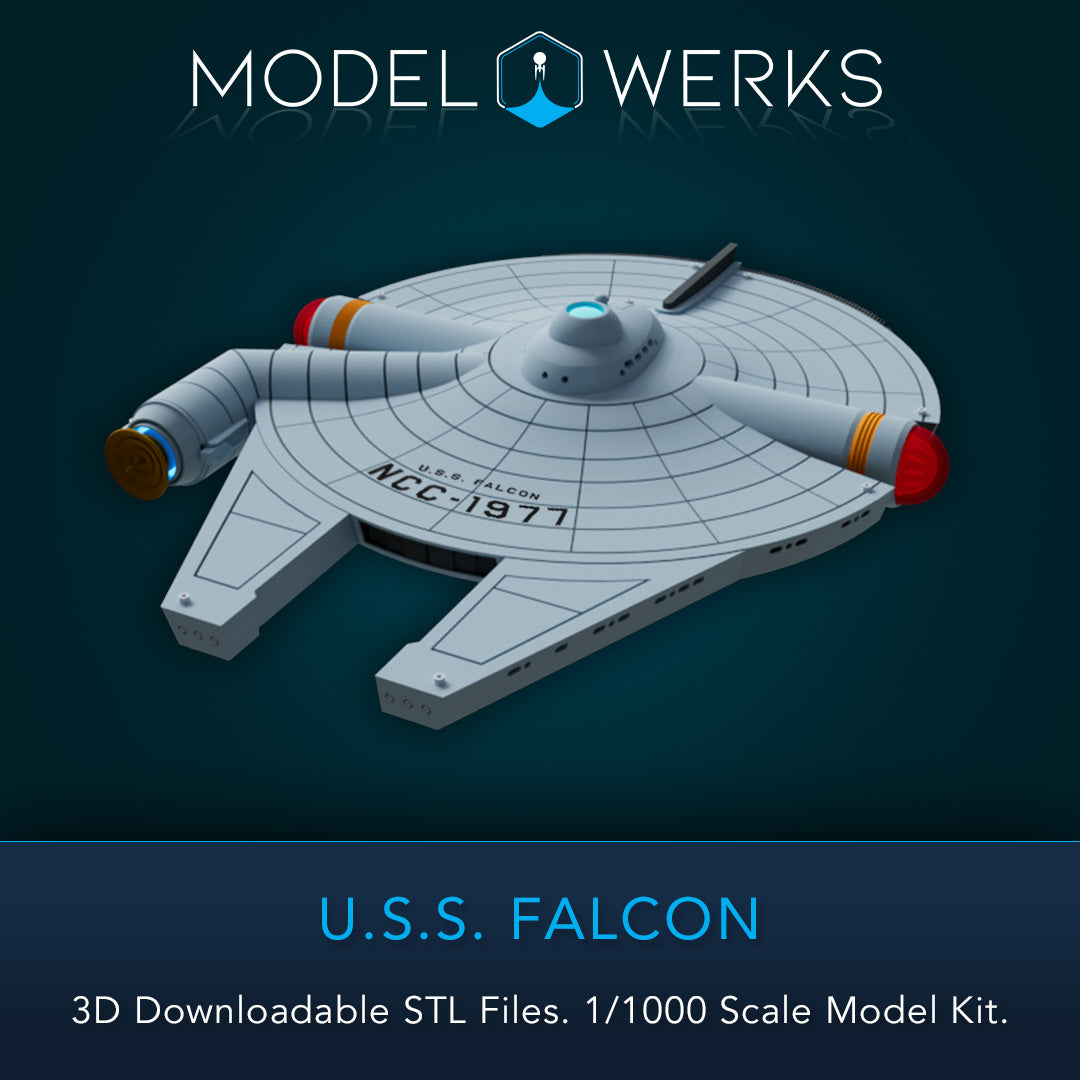 1/1000 USS Falcon STL [FREE DOWNLOAD]