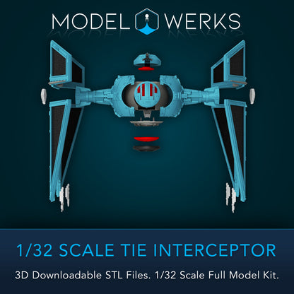 1/32 Scale Tie Interceptor Full Kit STL File Download