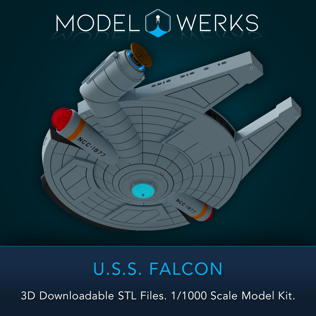 1/1000 USS Falcon STL [FREE DOWNLOAD]