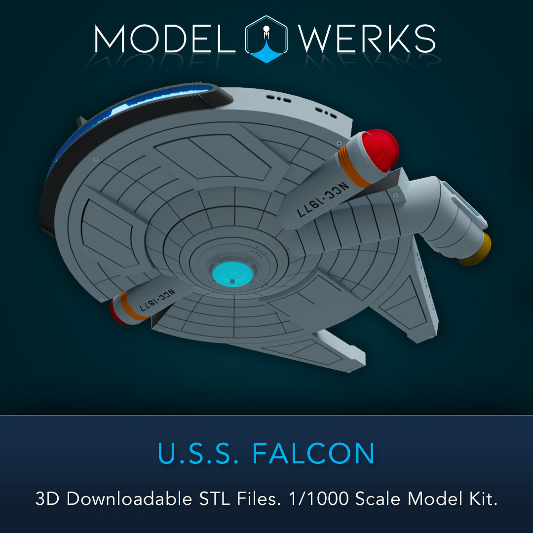 1/1000 USS Falcon STL [FREE DOWNLOAD]
