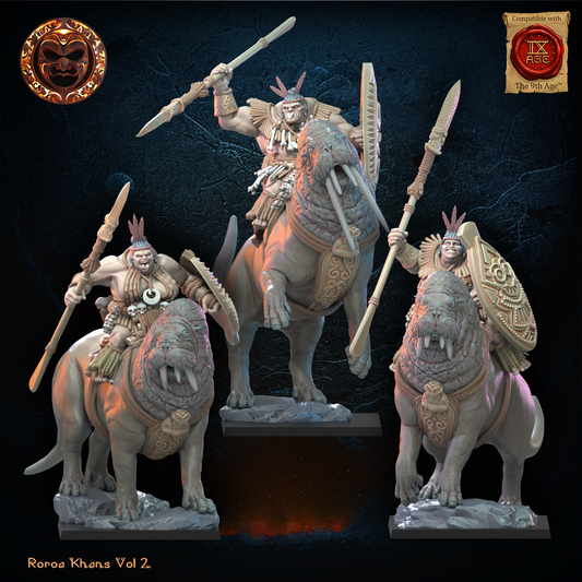 Roroa Khan Tusker Riders Resin Boss Miniature product image