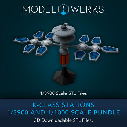 K-Class Stations 1/3900 and 1/1000 Scale STL Bundle