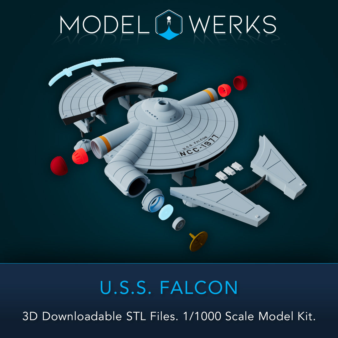 1/1000 USS Falcon STL [FREE DOWNLOAD]