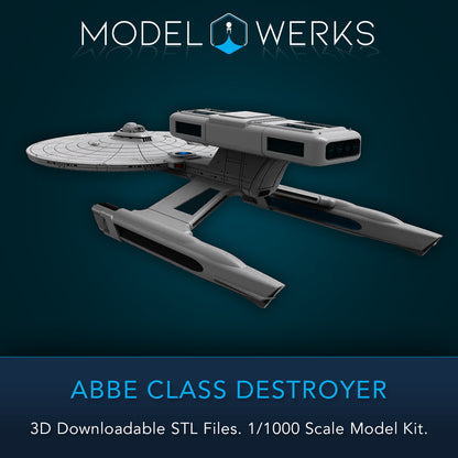 1/1000 Abbe Class Destroyer STL File Download