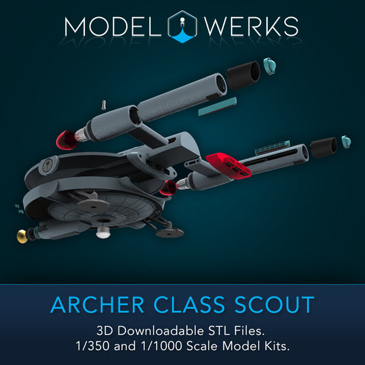 1/350 Archer Class Scout STL File Download