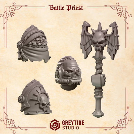 Crimson Lords Battle Priest Upgrade Kit Resin Upgrade Parts alternate view 2