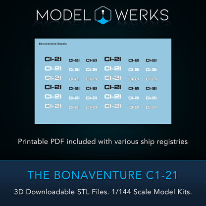 1/144 Bonaventure C1-21 STL File Download