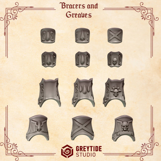Crimson Lords Bracers and Greaves Resin Boss Miniature product image