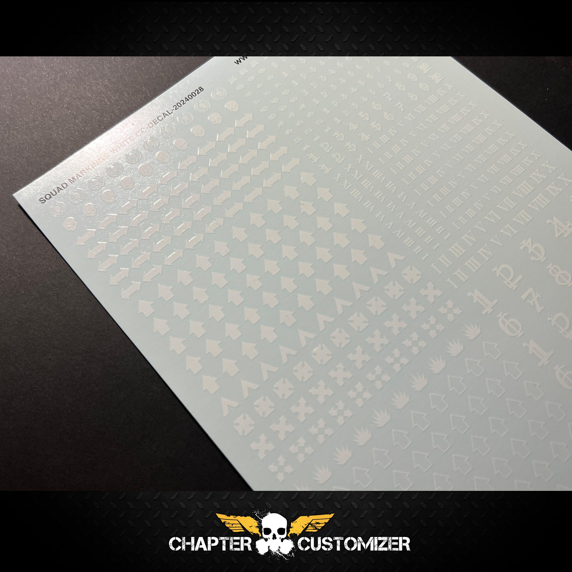 Squad Markings White Pre-Cut Waterslide Decal – Fallout Hobbies