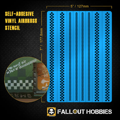Checkers Airbrush Stencil