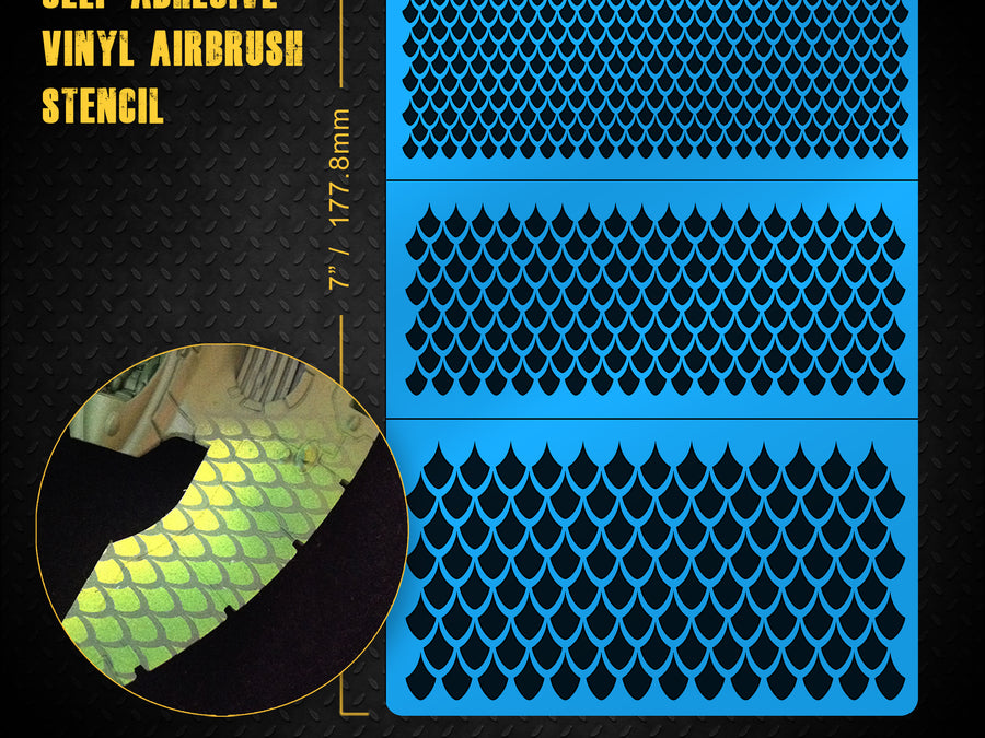 Dragon Scales 002 Airbrush Stencil