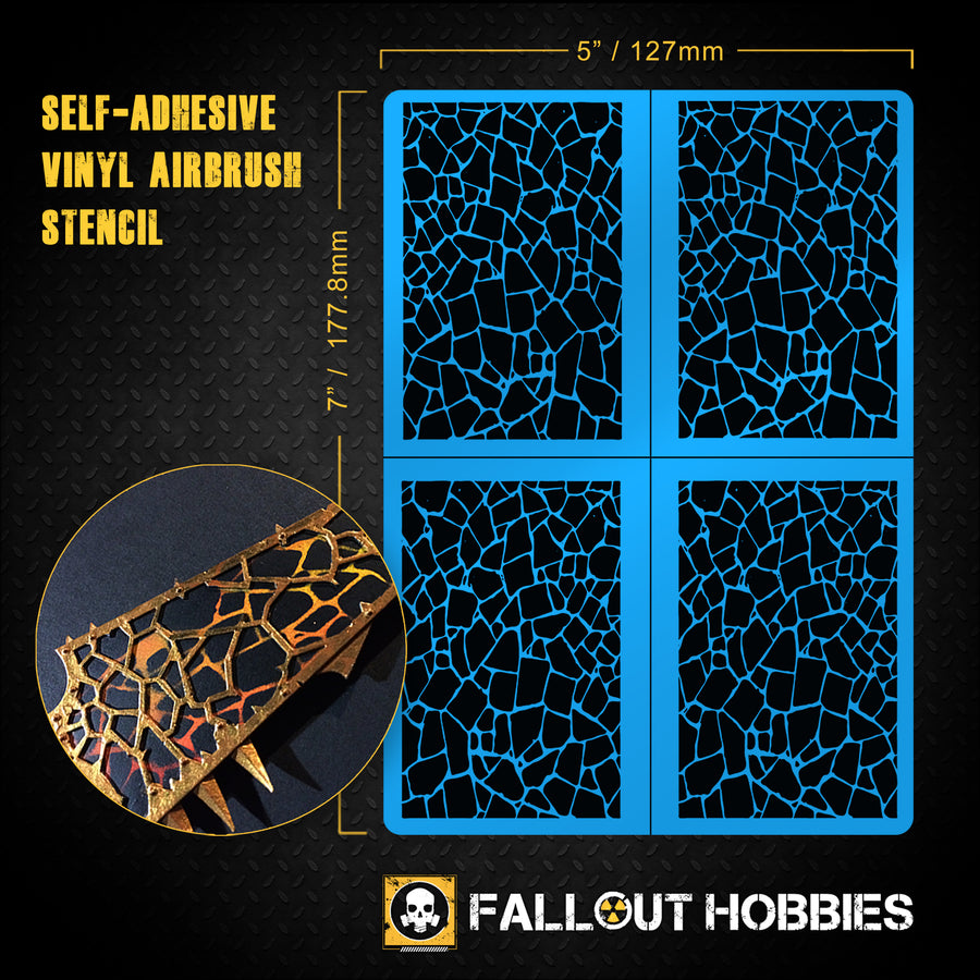 Fallout Hobbies Magma Stone Airbrush Stencil