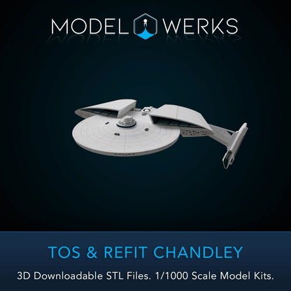 1/1000 TOS and Refit Chandley Class STL File Download