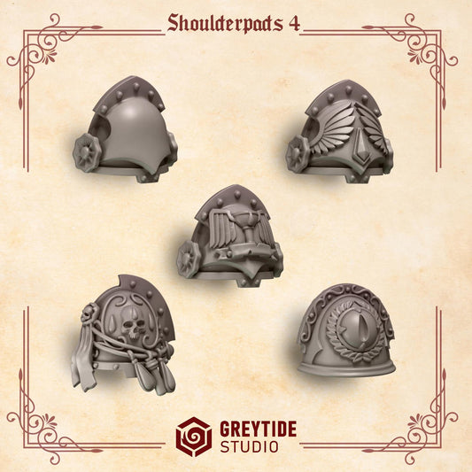 Crimson Lords Shoulderpads #4 x10 Resin Upgrade Parts product image