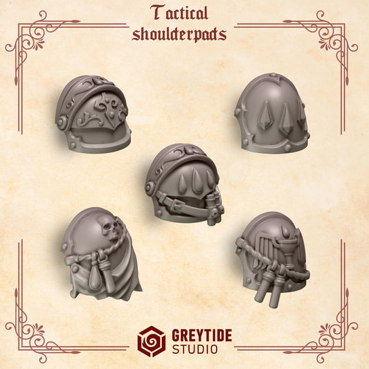Crimson Lords Tactical Shoulderpads #4 x10 Resin Upgrade Parts product image