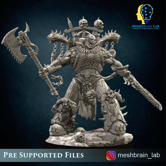 Doom Marine Demonhost Resin Boss Miniature alternate view 2