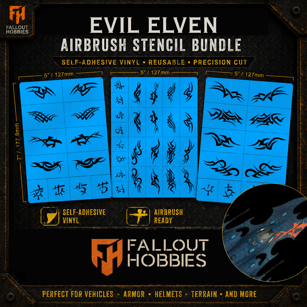 Evil Elven Stencil Bundle