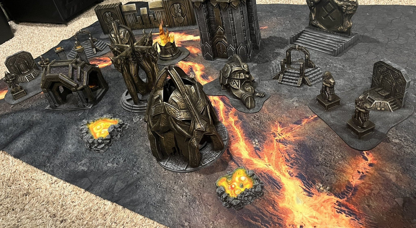 Infernal Steppes - Neoprene Battle Mat with Bag