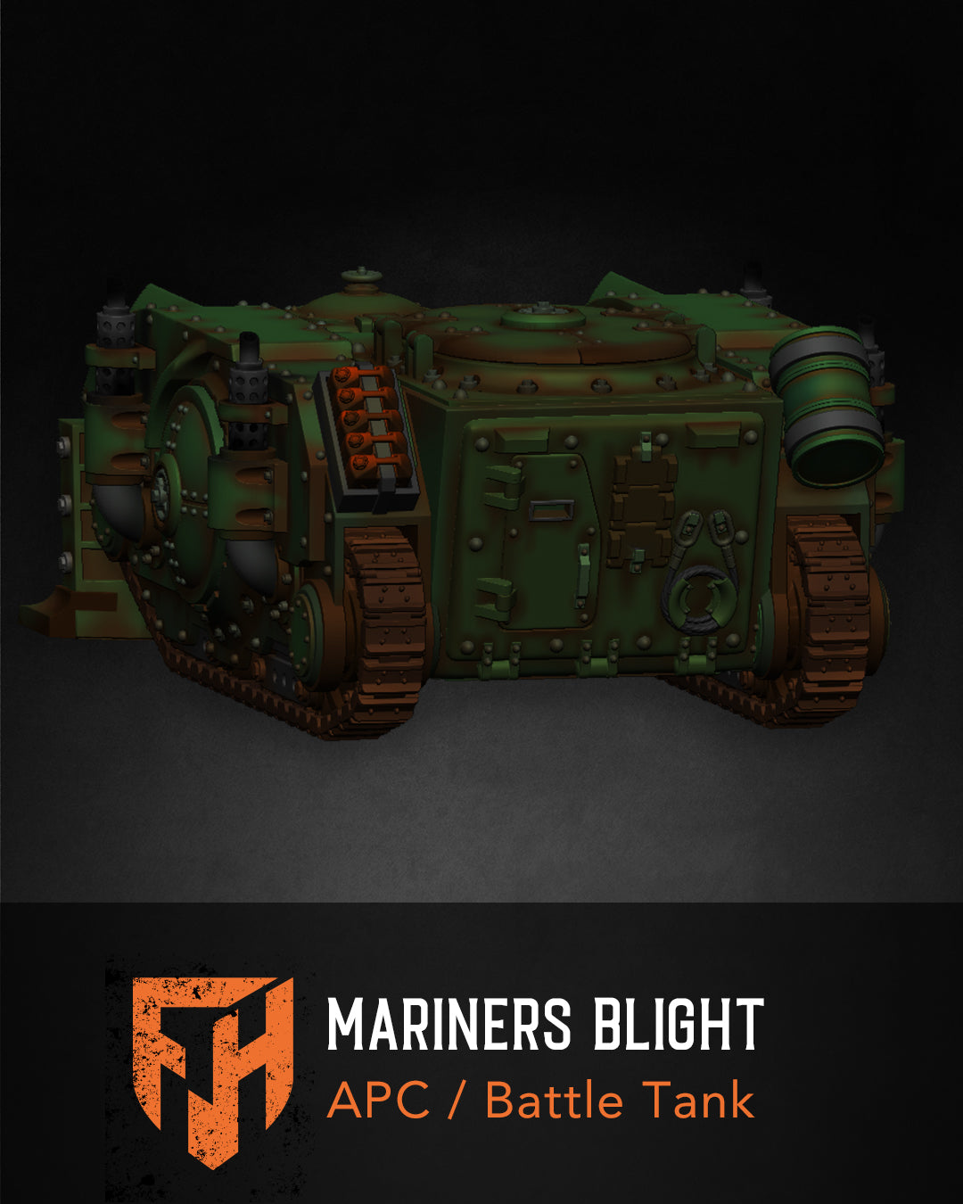 Mariners Blight APC / Battle Tank 28mm Vehicle STL Set