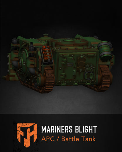 Mariners Blight APC / Battle Tank 28mm Vehicle STL Set