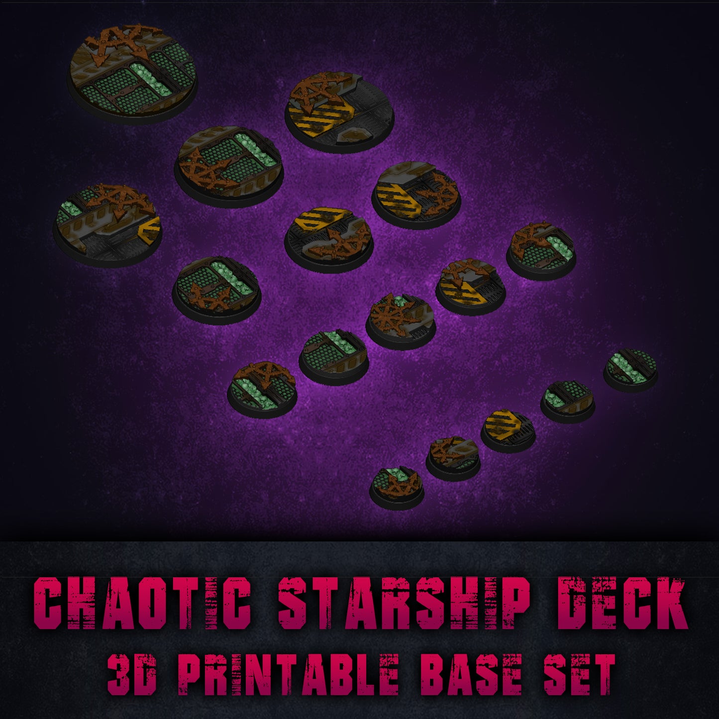 Chaotic Starship Deck Skirmish Base Collection STL Set