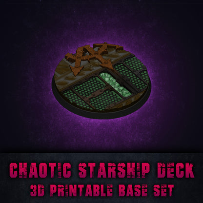 Chaotic Starship Deck Skirmish Base Collection STL Set