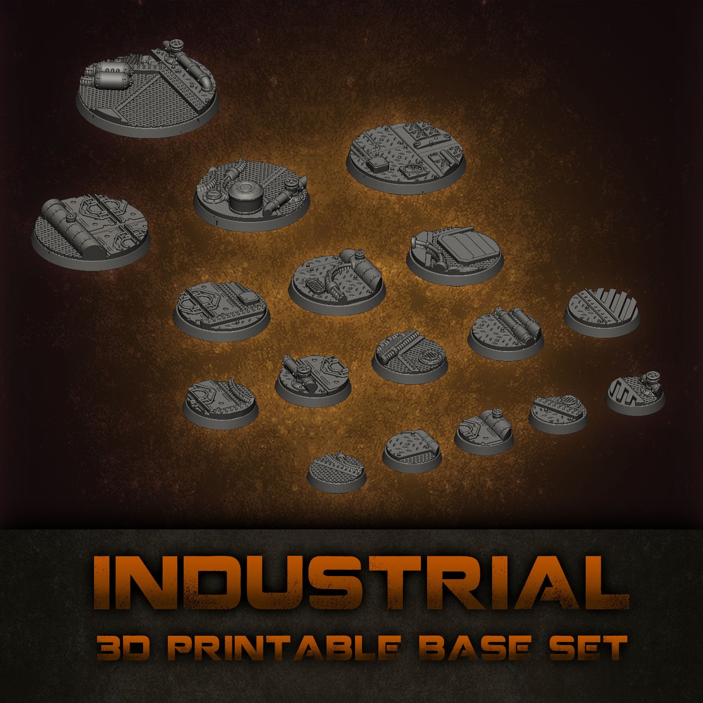 Industrial Skirmish Base Collection STL Set