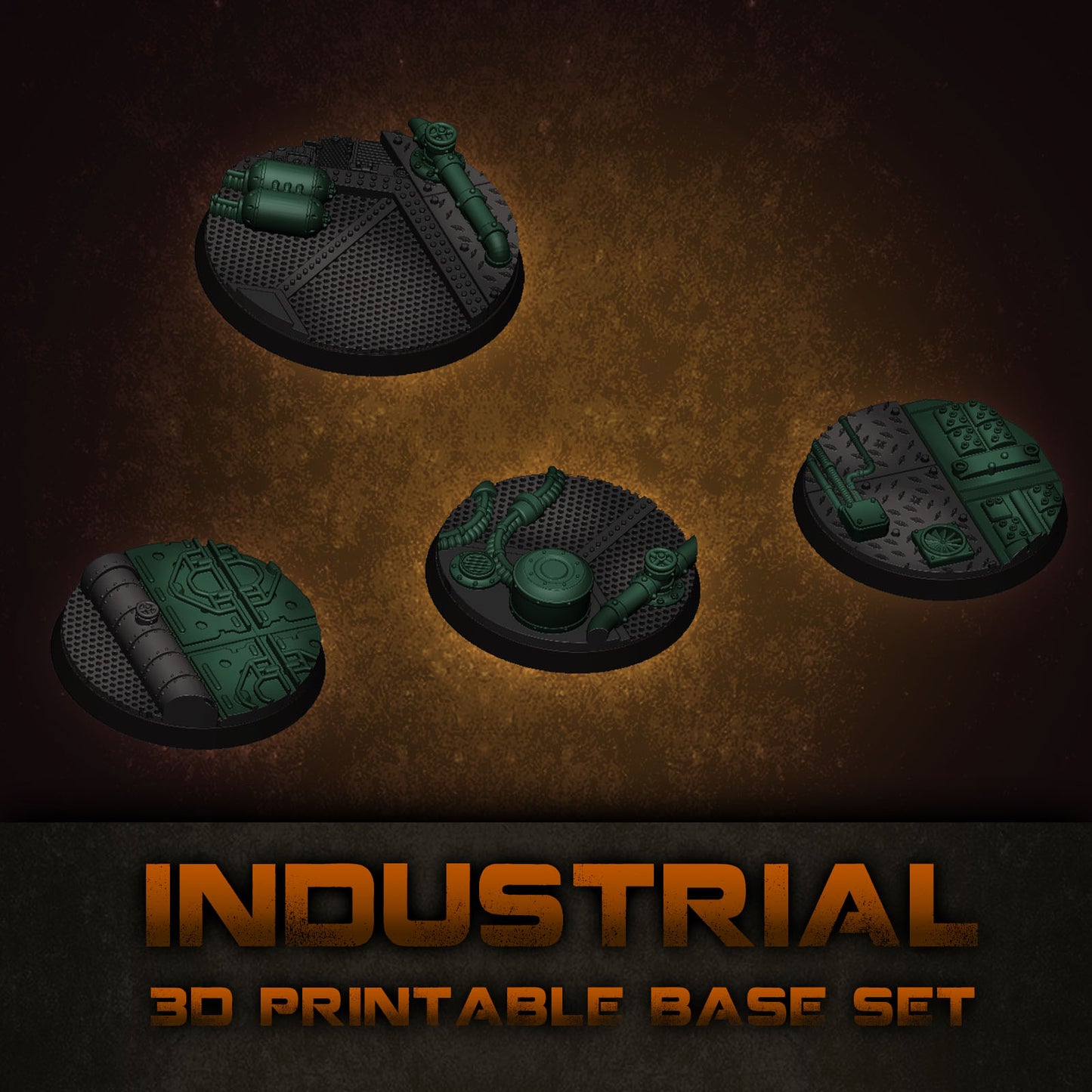 Industrial Skirmish Base Collection STL Set