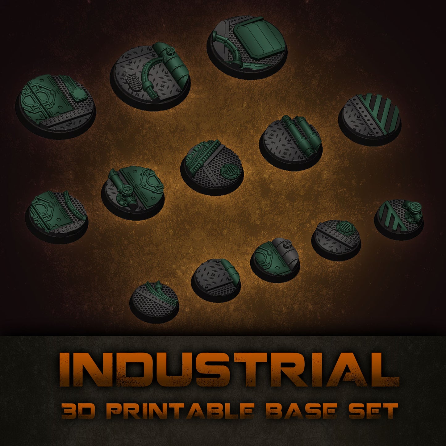 Industrial Skirmish Base Collection STL Set
