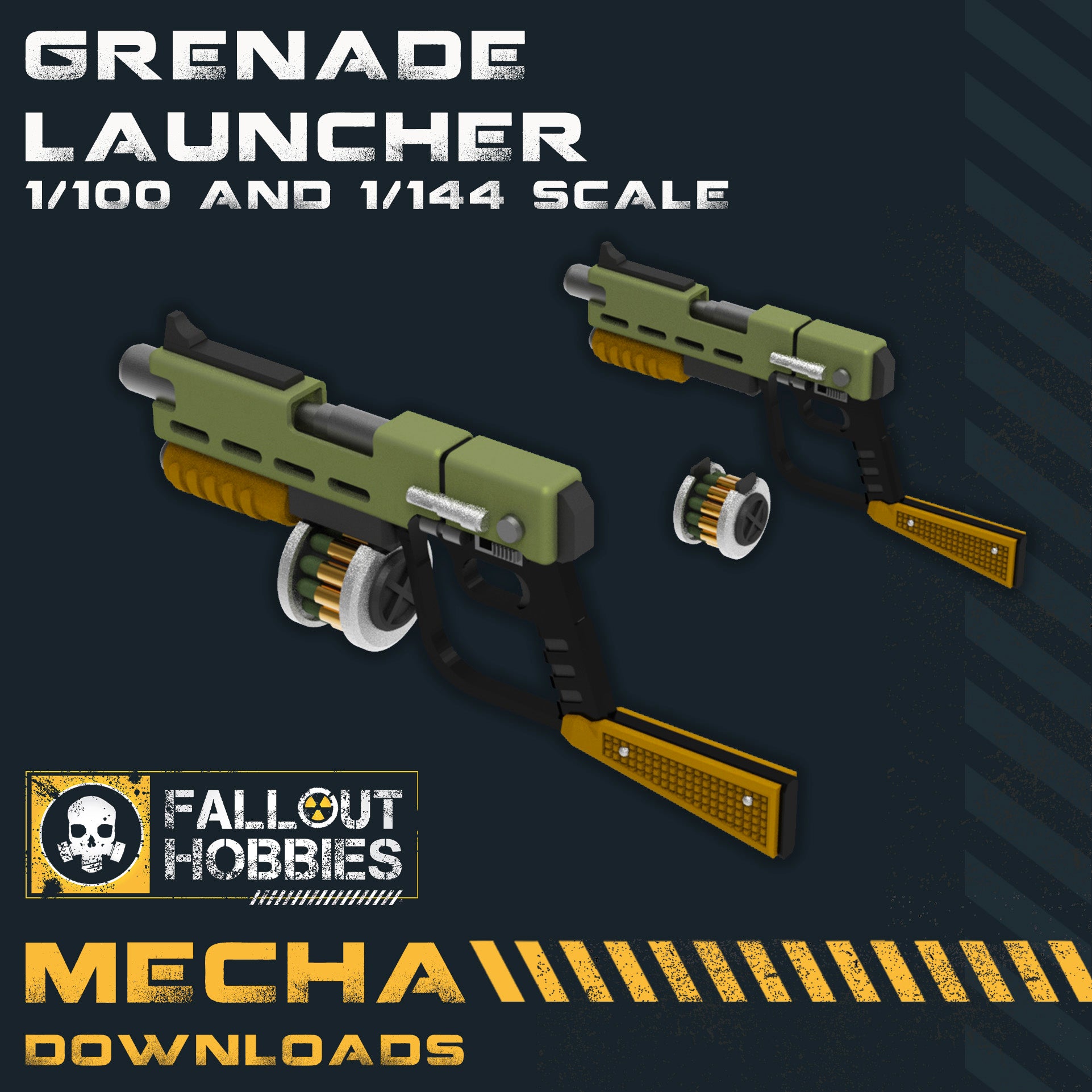 Grenade Launcher 3D STL File Download