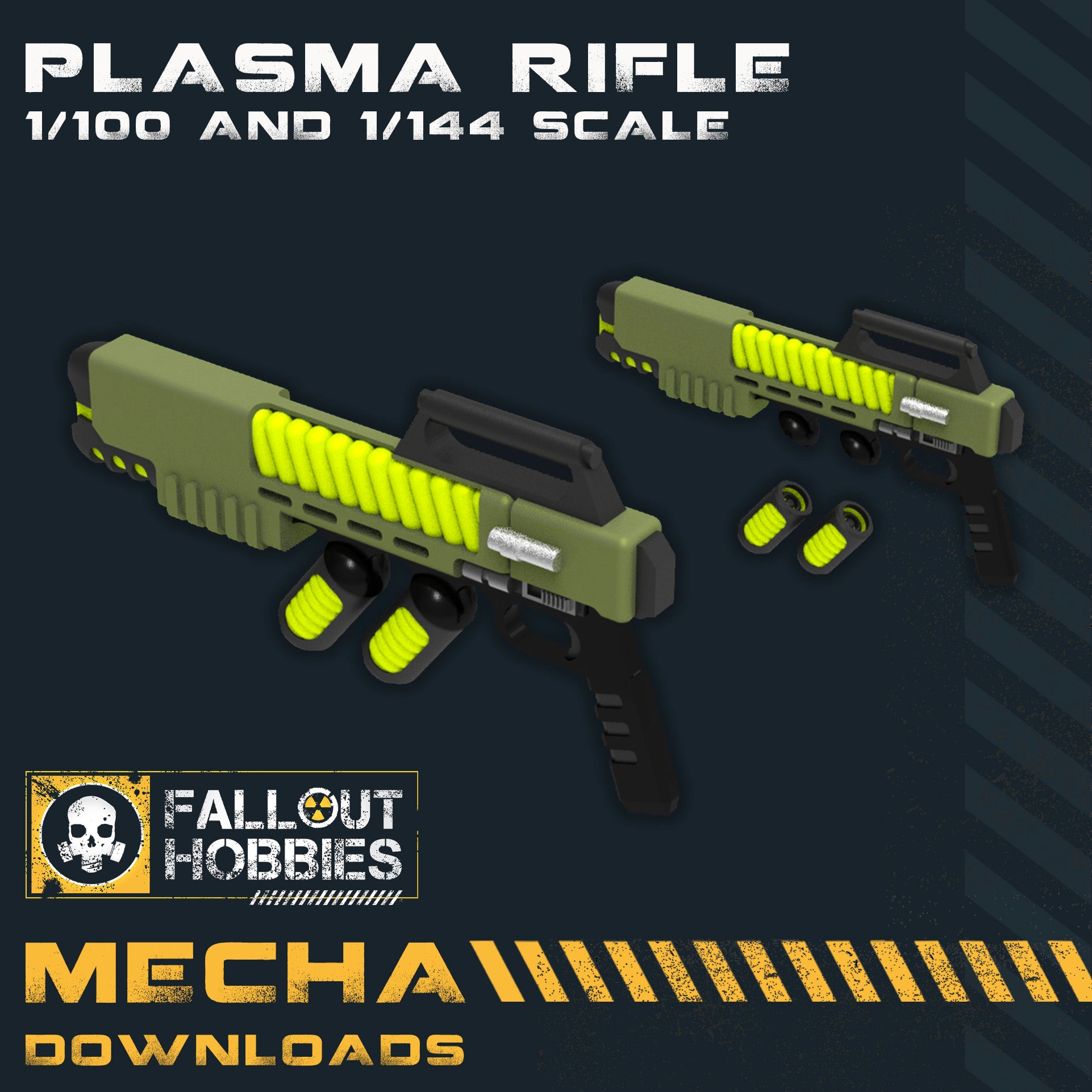 Plasma Rifle Gun 3D STL File Download