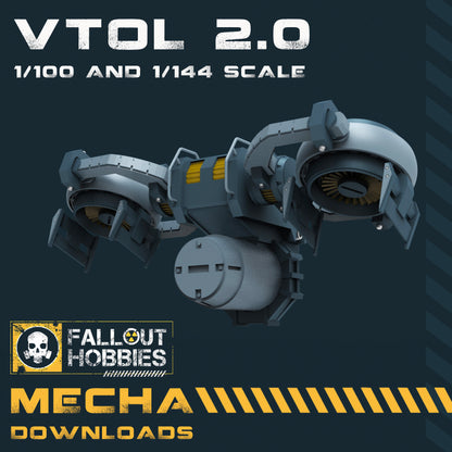Mecha VTOL 3D STL File Download