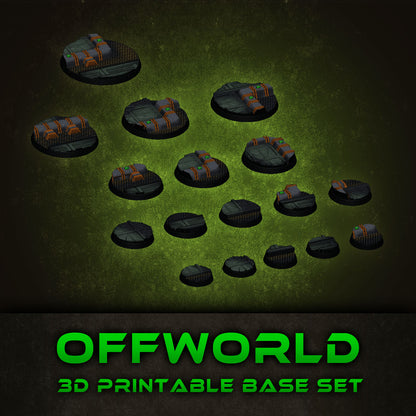 Offworld Skirmish Base Collection STL Set
