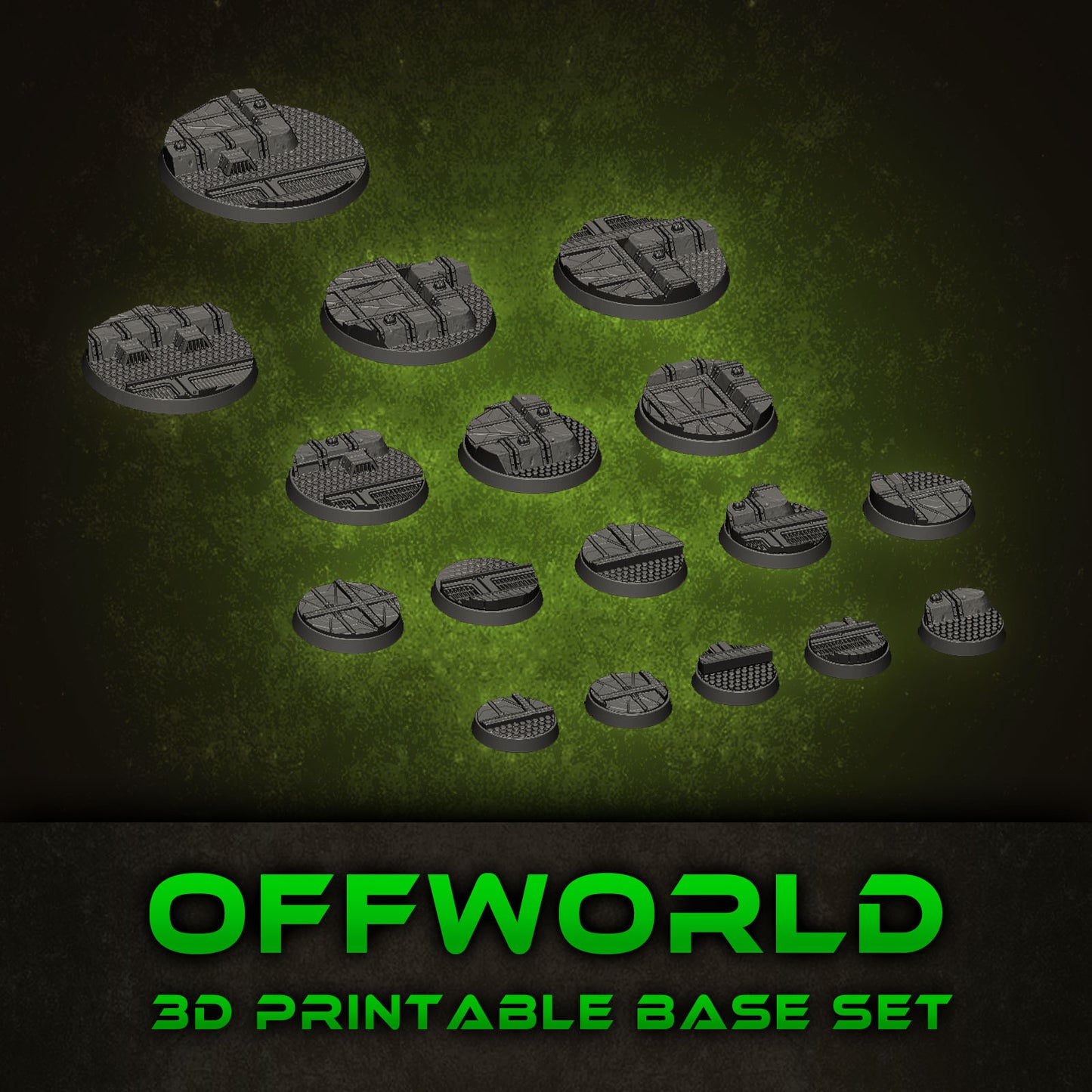 Offworld Skirmish Base Collection STL Set