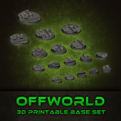 Offworld Skirmish Base Collection STL Set