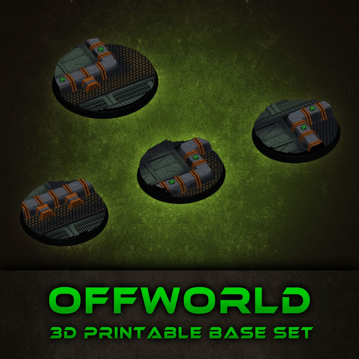 Offworld Skirmish Base Collection STL Set