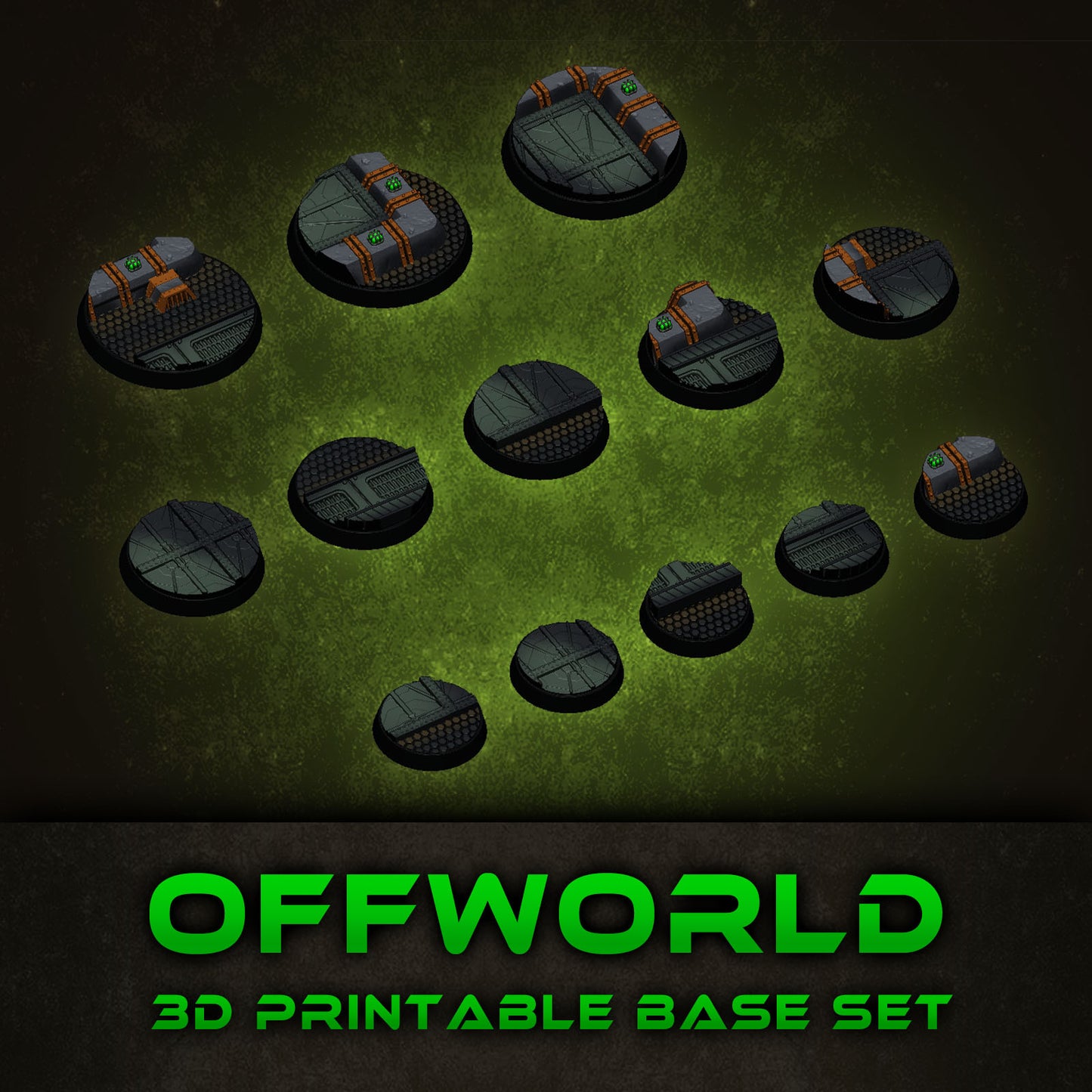 Offworld Skirmish Base Collection STL Set