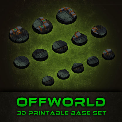 Offworld Skirmish Base Collection STL Set