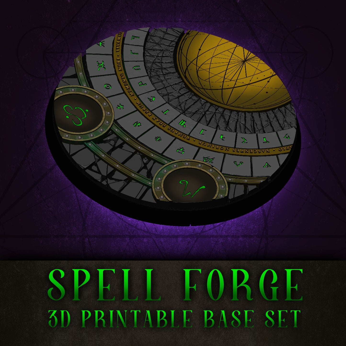 Spell Forge Skirmish Base Collection STL Set