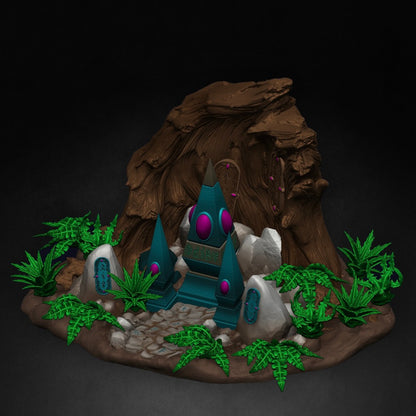 Elderbloom Terrain Set 1 – Physical Resin Alien Jungle Terrain Kit