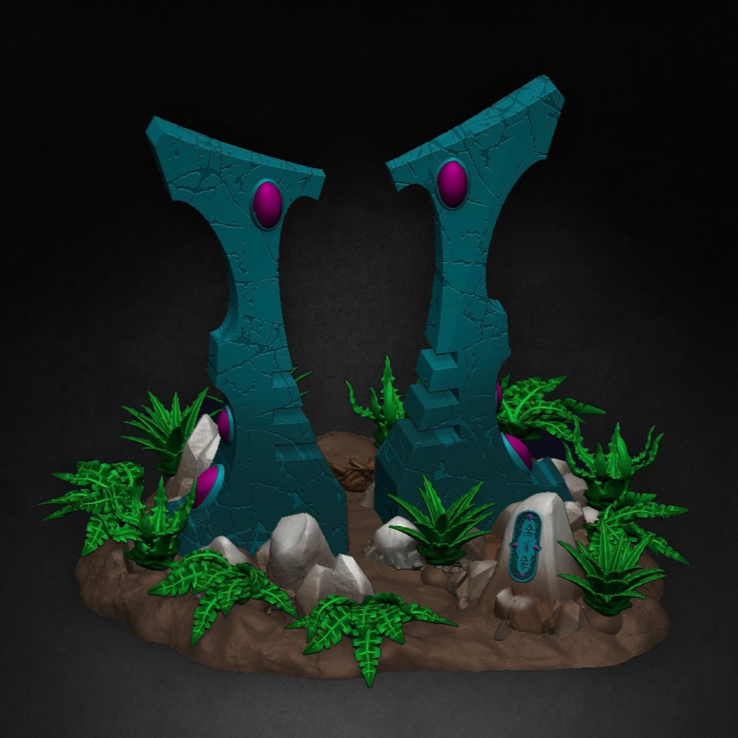 Elderbloom Terrain Set 1 – Physical Resin Alien Jungle Terrain Kit