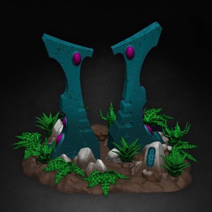 Elderbloom Terrain Set 1 – Physical Resin Alien Jungle Terrain Kit
