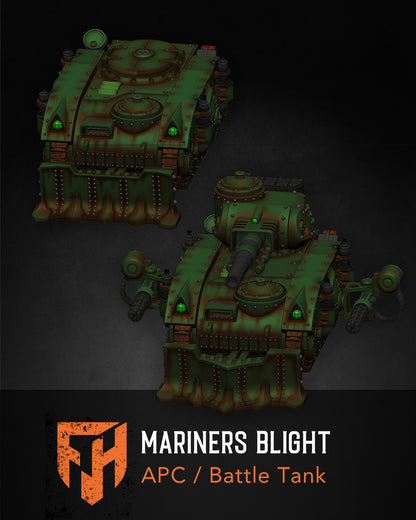 Mariners Blight APC / Battle Tank 28mm Vehicle STL Set