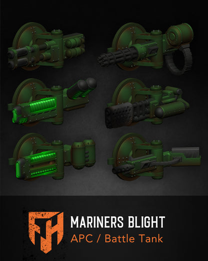 Mariners Blight APC / Battle Tank 28mm Vehicle STL Set
