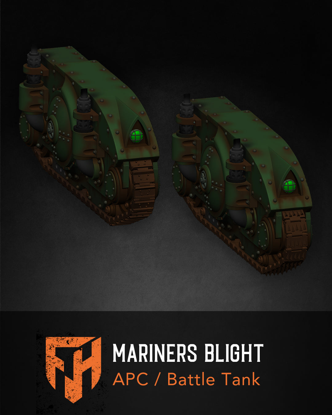 Mariners Blight APC / Battle Tank 28mm Vehicle STL Set