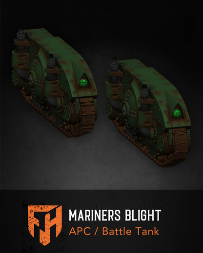 Mariners Blight APC / Battle Tank 28mm Vehicle STL Set