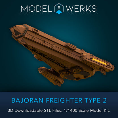 1/1400 Bajoran Freighter Type 2 Kit STL File Download