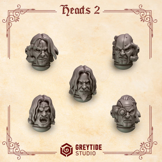 Crimson Lords Heads #2 x10 Resin Upgrade Parts product image